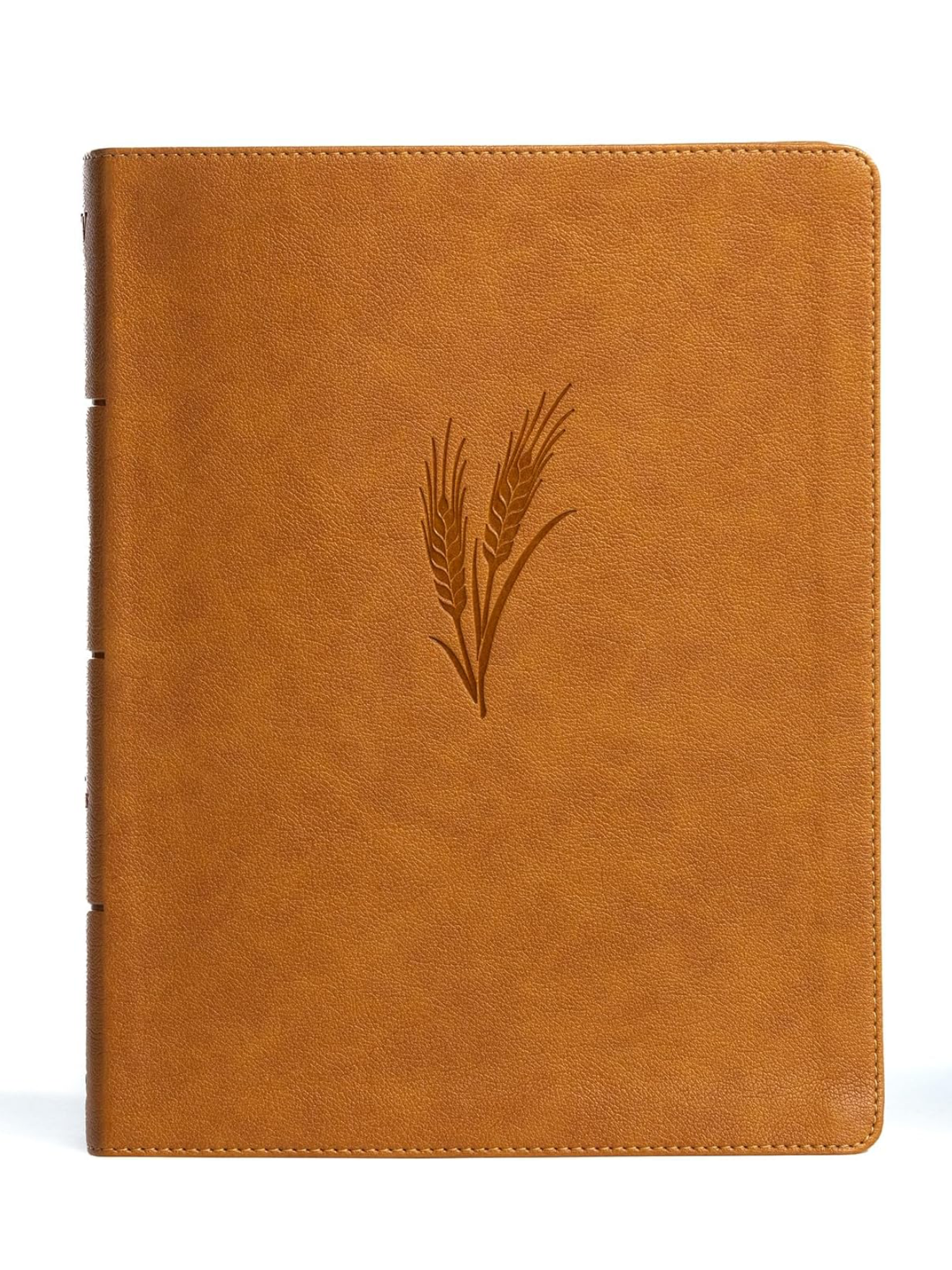 KJV Notetaking Bible, Large Print Edition, Camel LeatherTouch, KJV Holy Bible, Red Letter, Wide Margins, Journaling Space, Single-Column, Reading Plan, Easy-to-Read