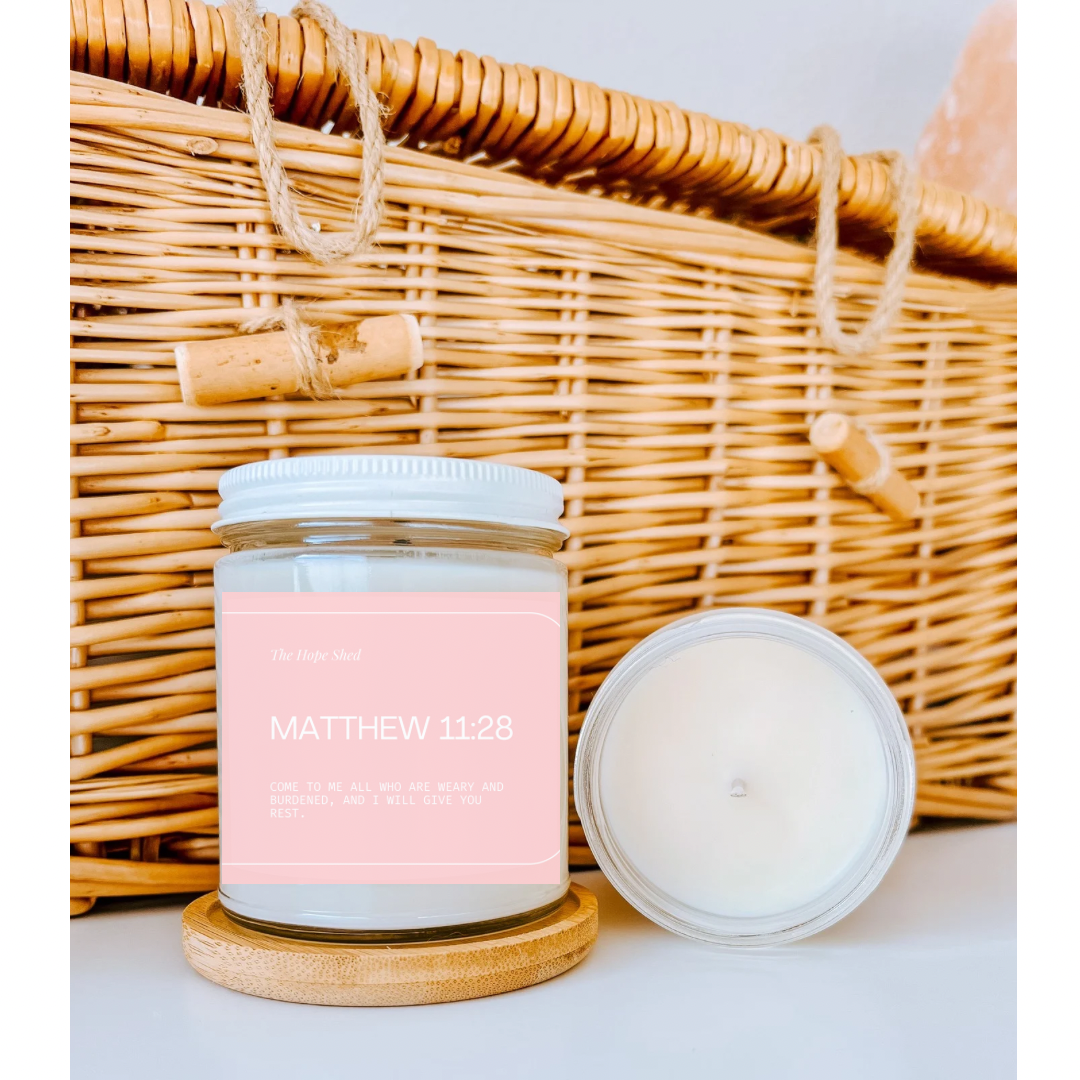 Scripture Candle - Matthew 11:28