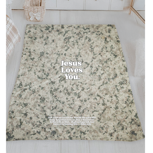 Jesus Loves You | Camo Comfort Blanket