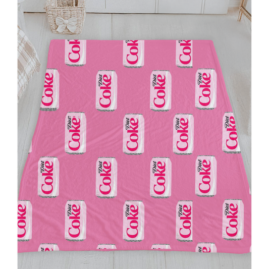 Fueled by Jesus & Diet Coke Blanket | Pink Edition