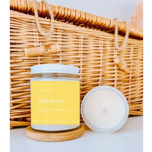 Scripture Candle - Psalm 23:1