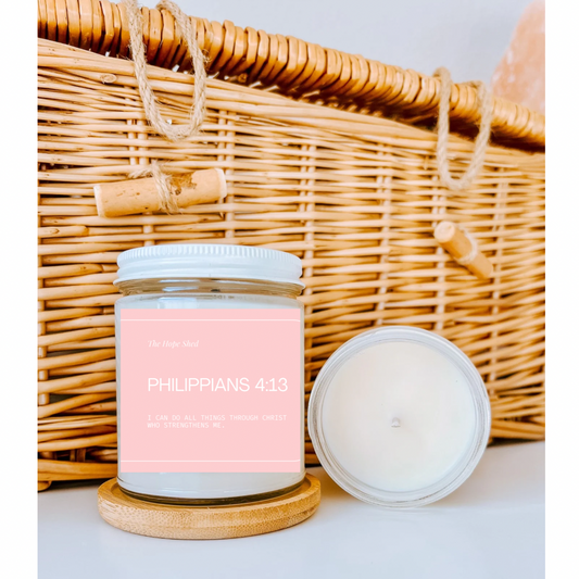 Scripture Candle - Philippians 4:13