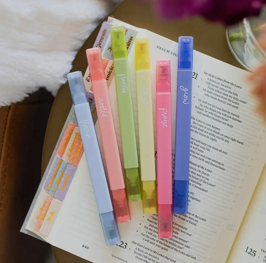 Garden Collection Highlighters by DGC. | Soft Pastel Bible Study Set